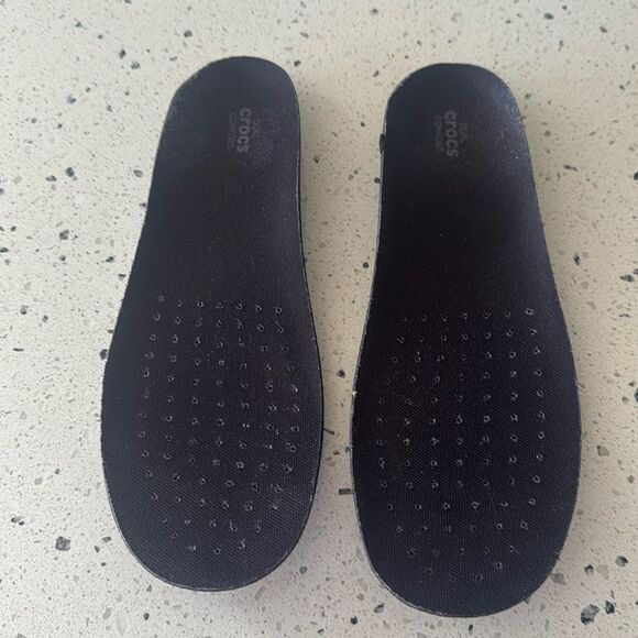 CROCS Dual Comfort NERIA PRO ll Black Paisley Floral Clogs Slip On Shoes Size 11 - Picture 7 of 12